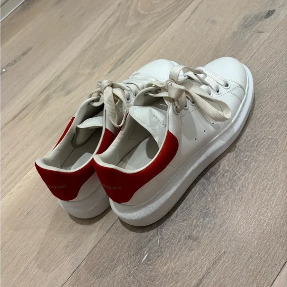 White and Alexander McQueen Red Sneakers
Lightly worn - Picture 2 of 7